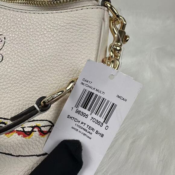 Coach Teri Shoulder & Crossbody Bag With Sketch Print In Chalk Multi CAK17 NWT - Picture 5 of 14